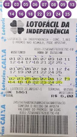 último resultado lotofácil.